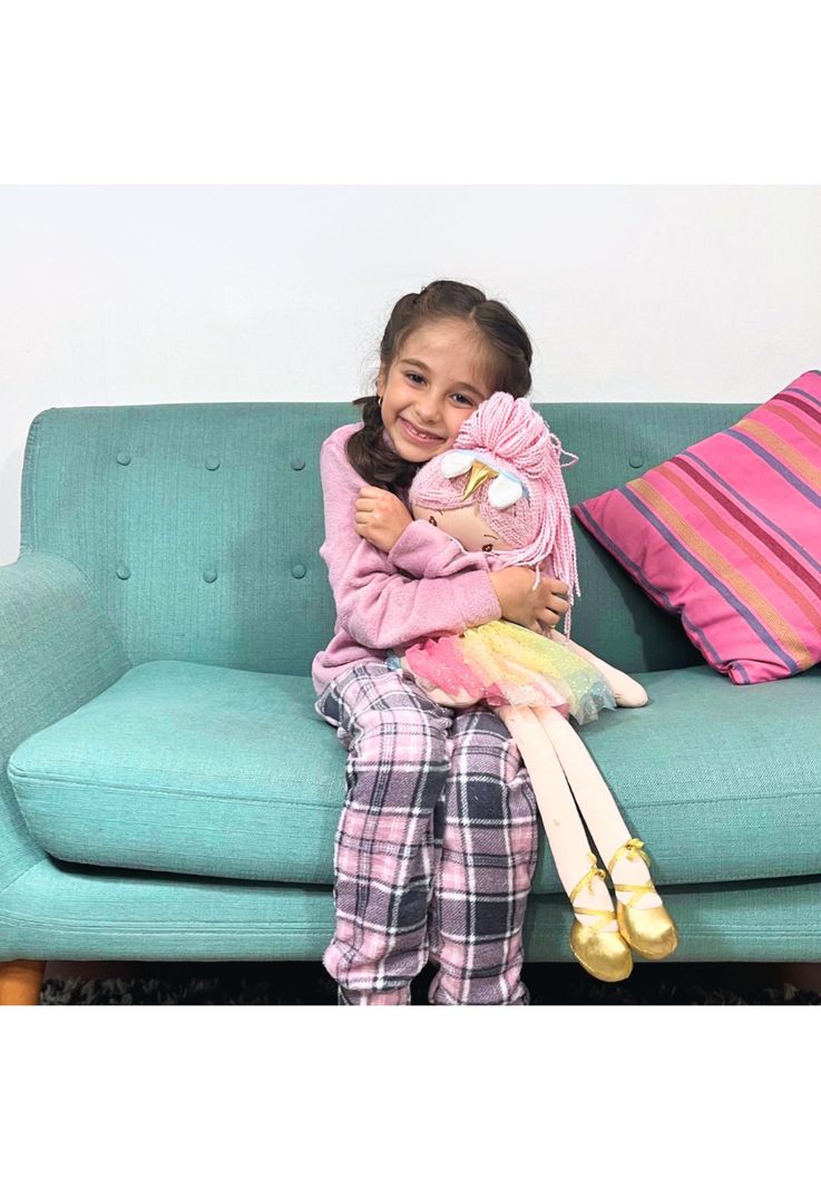 Pijama Niña Cuadrille T6 Rosado-2