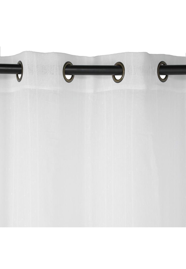 Set Cortina 2 Velos Fantasía Con Argolla Marfil YL-0326-1