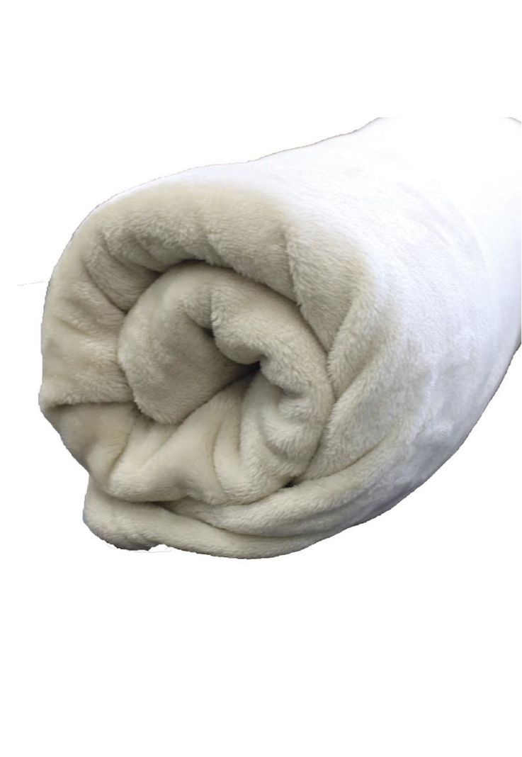 Frazada 1,5 Plz. Crudo Flannel Fleece Hotelería-2