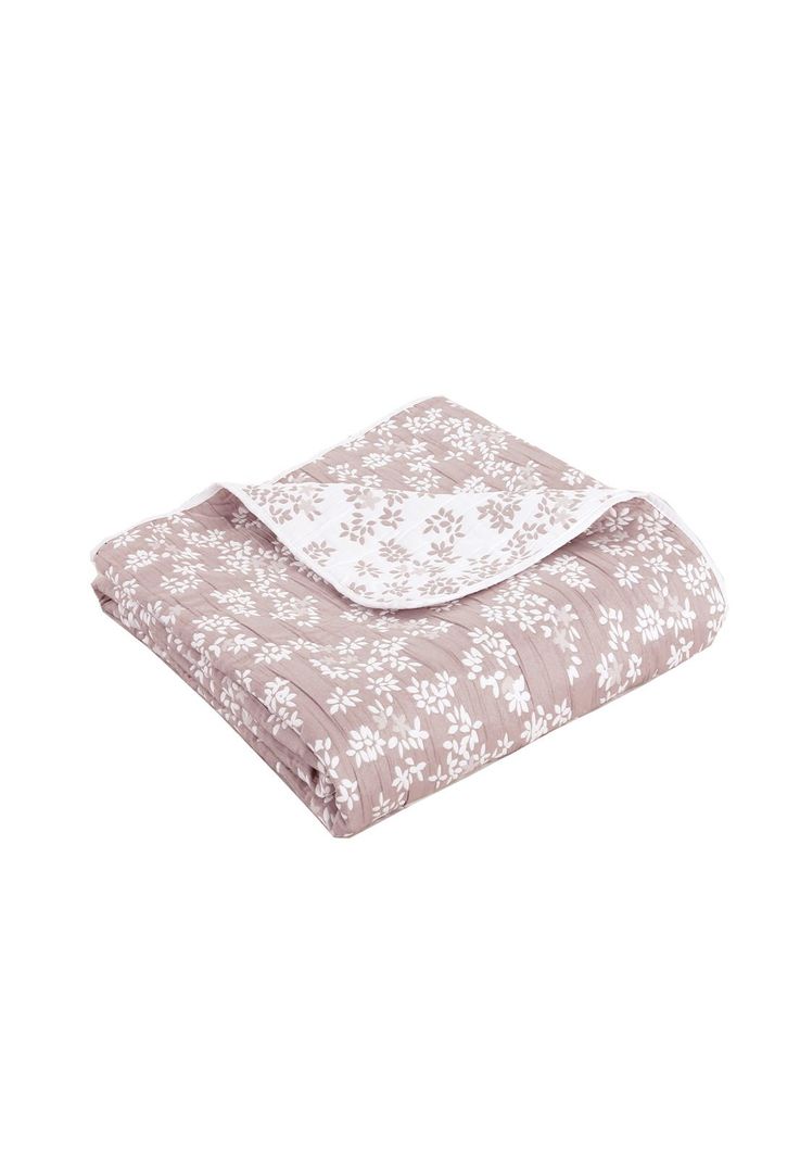 Cubrecama Jacquard Bordado King Rosado-2