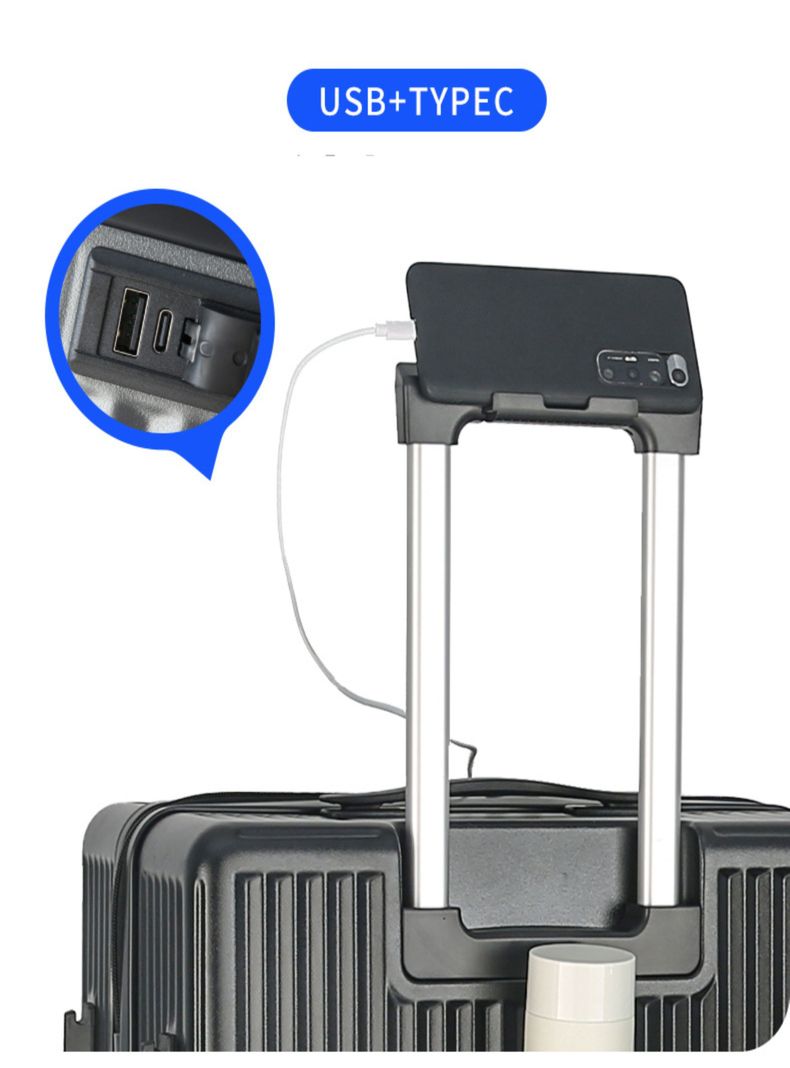 Maleta Viaje Mano Cabina Avion 10 Kilos USB Notebook Carry On-3