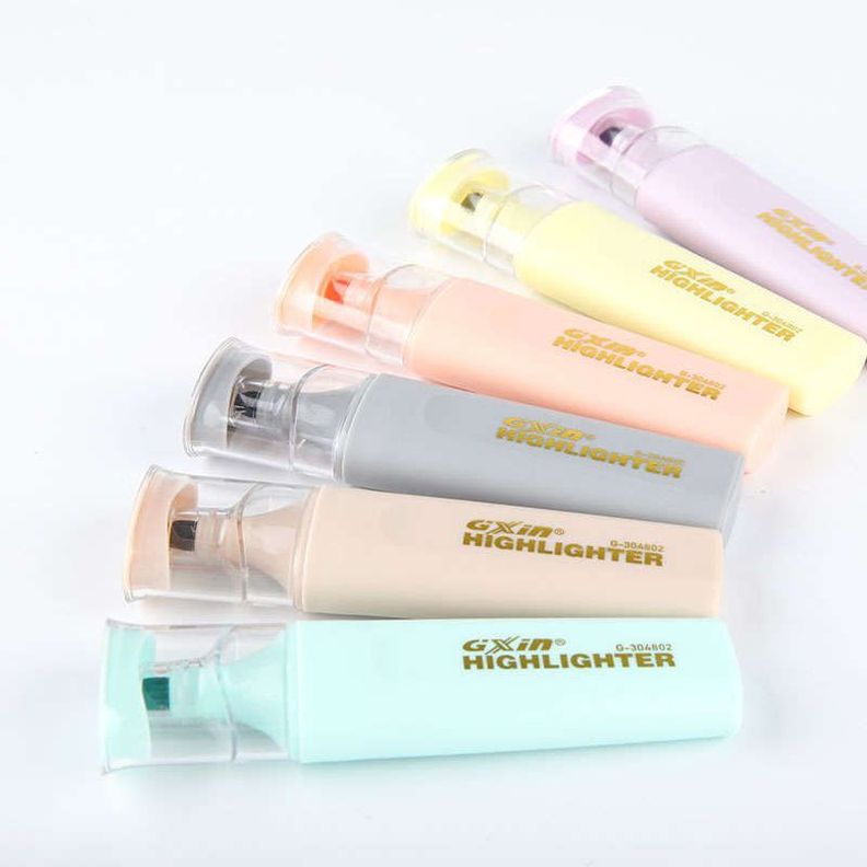 Destacador Resaltador Set 6 Colores Marcadores Pastel-5