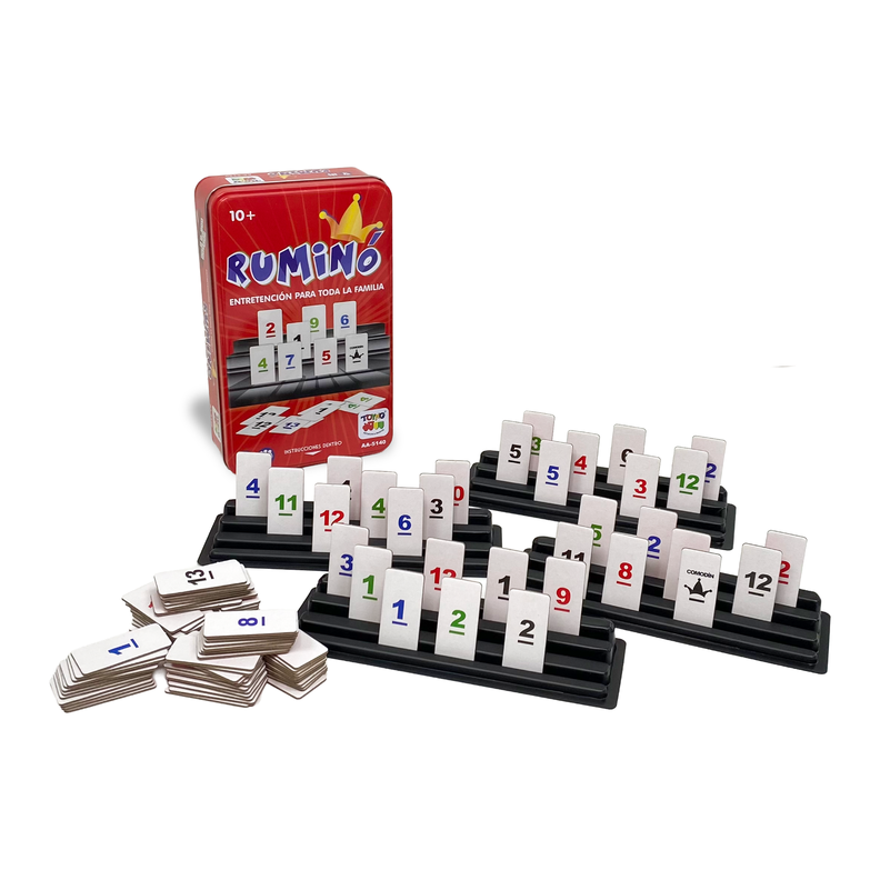 Juego de Mesa Rumino Rummy Rummi Caja Metalica - Toyng Surtido