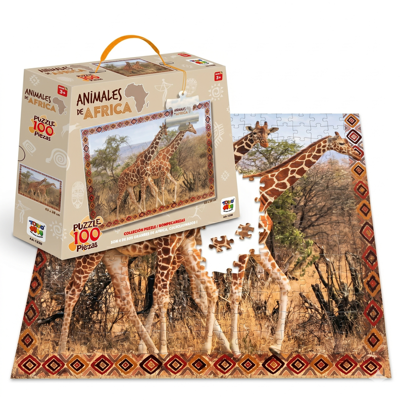 Puzzle Jirafas (100 Piezas) - Toyng Surtido