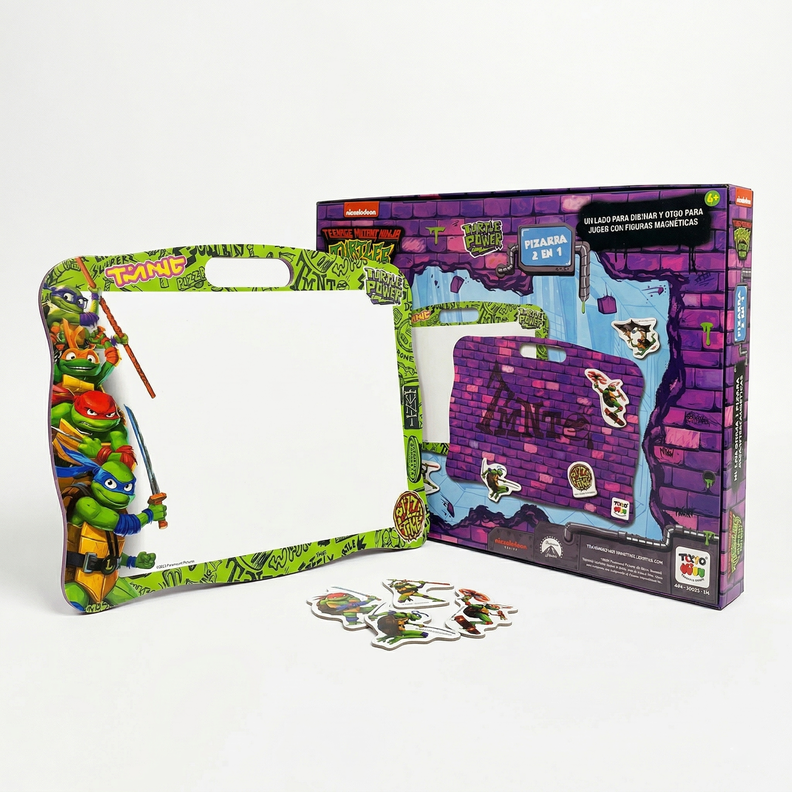 Juego Educativo Pizarra 2 En 1 - Tortugas Ninja Surtido