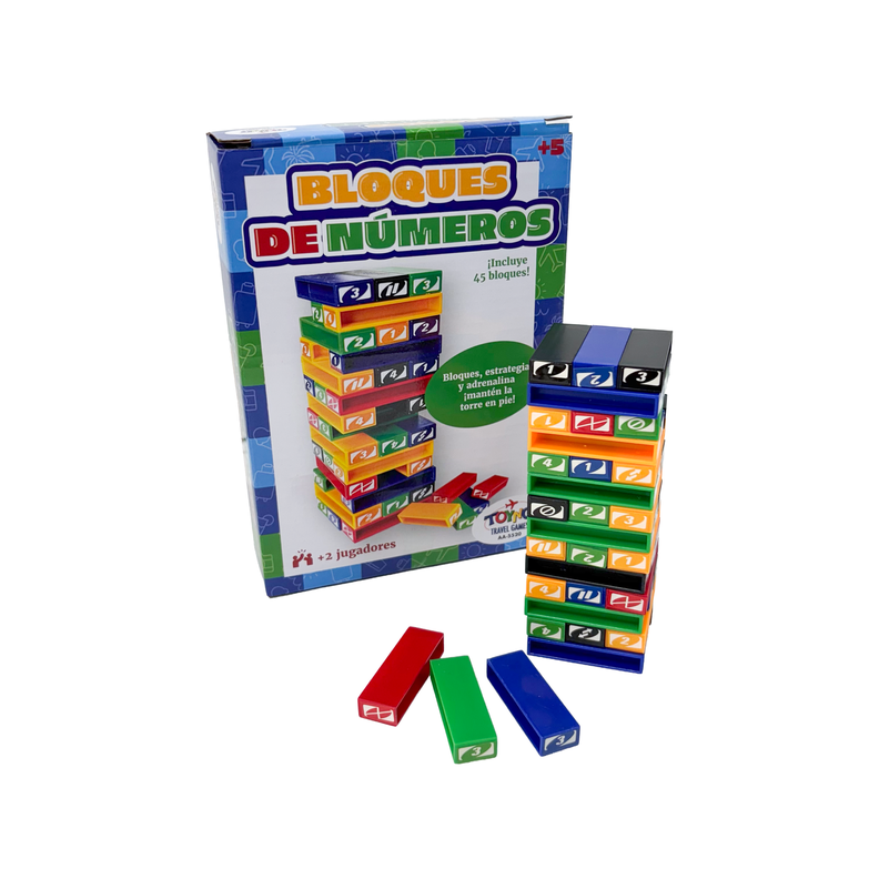 Juego de Mesa Travel Game Bloques de Numeros Toyng Surtido