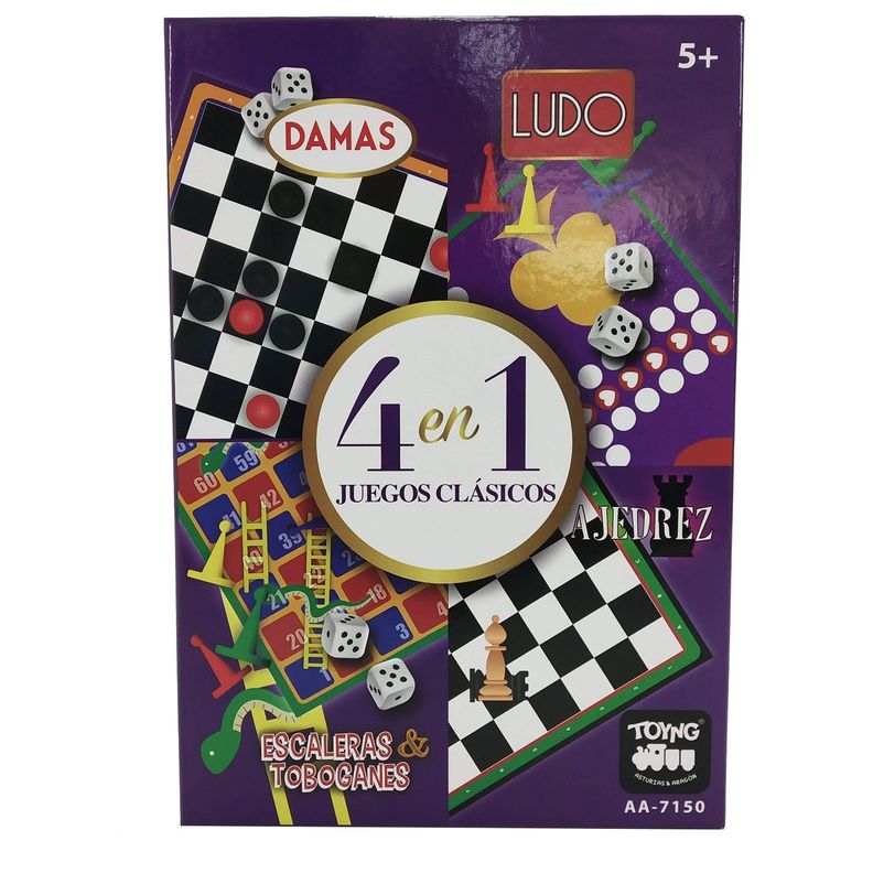 Juego de Mesa 4 en 1  Clasicos - Toyng Surtido
