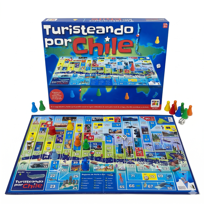 Juego de Mesa Turisteando por Chile - Toyng Surtido