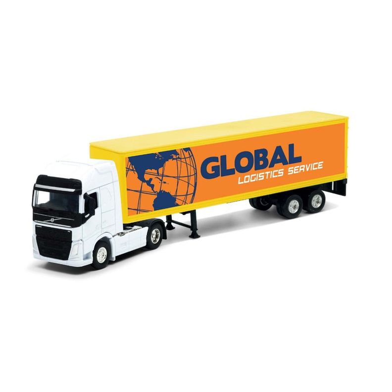 Camión Escala 1:64 Volvo Tractor Trailer - Welly-0