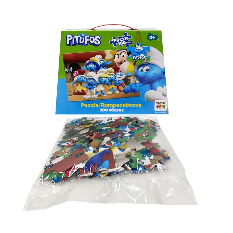 Puzzle 100 Piezas Los Pitufos-1