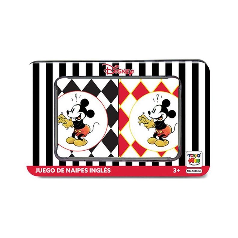 Juego Naipes Caja Metalica - Mickey-0