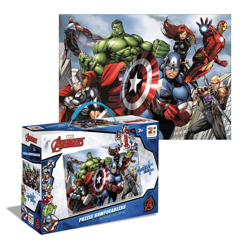 Puzzle 60 Piezas Mod. Maleta Avengers-0