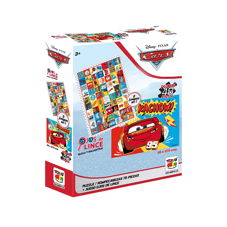 2 En 1 Puzzle 48 + Ojos De Lince 70 Pcs.-0