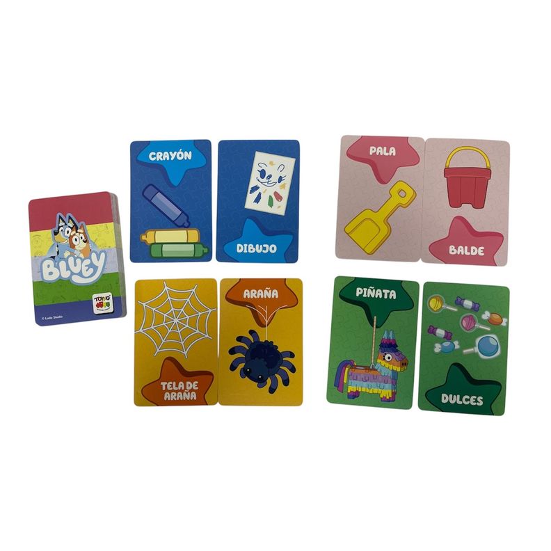 Juego Educativo Flash Cards Asociaciones - Bluey Bluey | Paris.cl