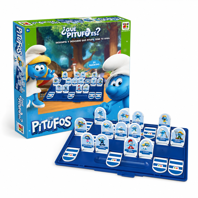 Juego de Mesa Que Pitufo Es - Los Pitufos Surtido
