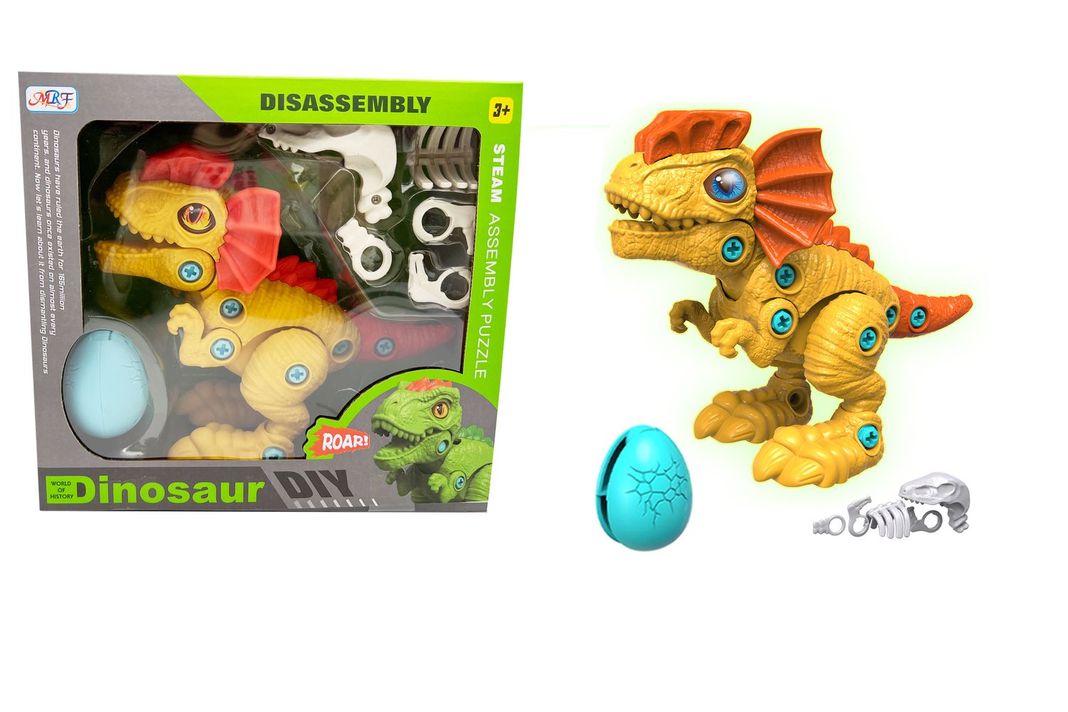 Dinosaurio Amarillo Armable - Toyng-0