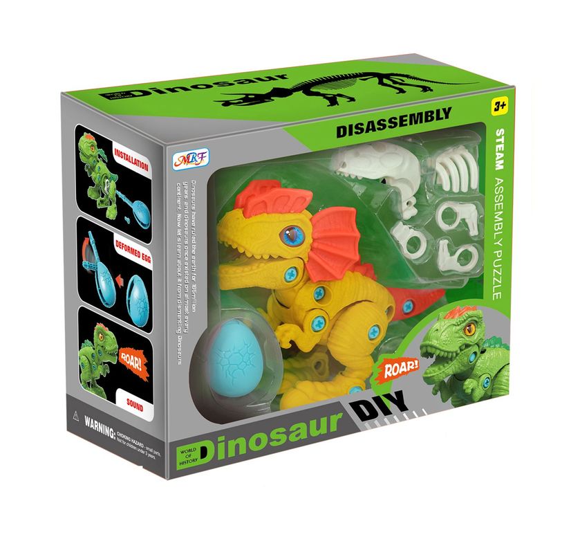Dinosaurio Amarillo Armable - Toyng-1