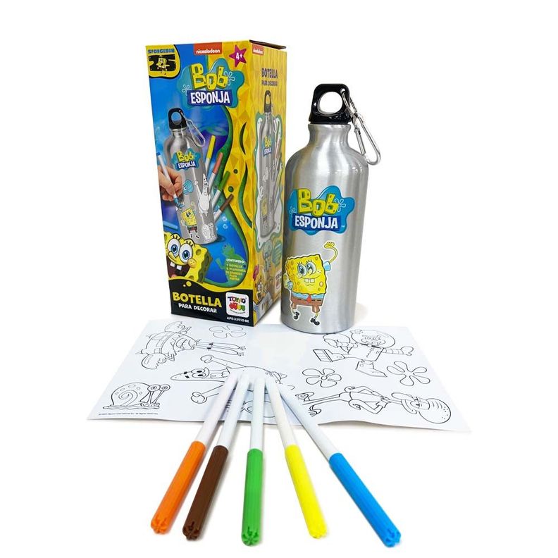 Botella Para Pintar - Bob Esponja Surtido