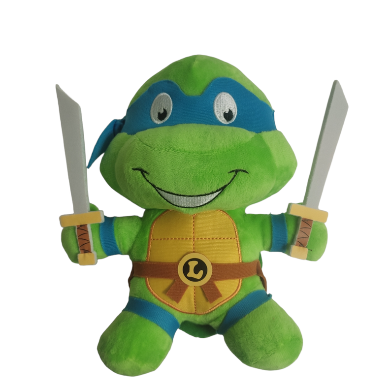 Peluche Cabezon 23 Cms Tortugas Ninjas Leonardo-0
