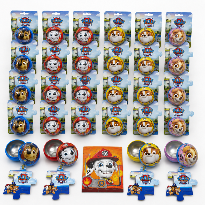 Pack X24 Puzzle Rompecabezas Esfera (50 Piezas) - Paw Patrol Surtido