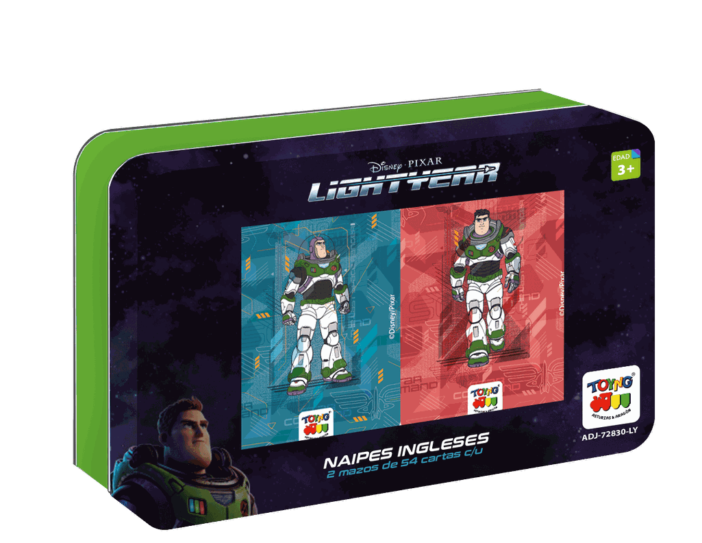 Naipes Caja Metalica Lightyear-0