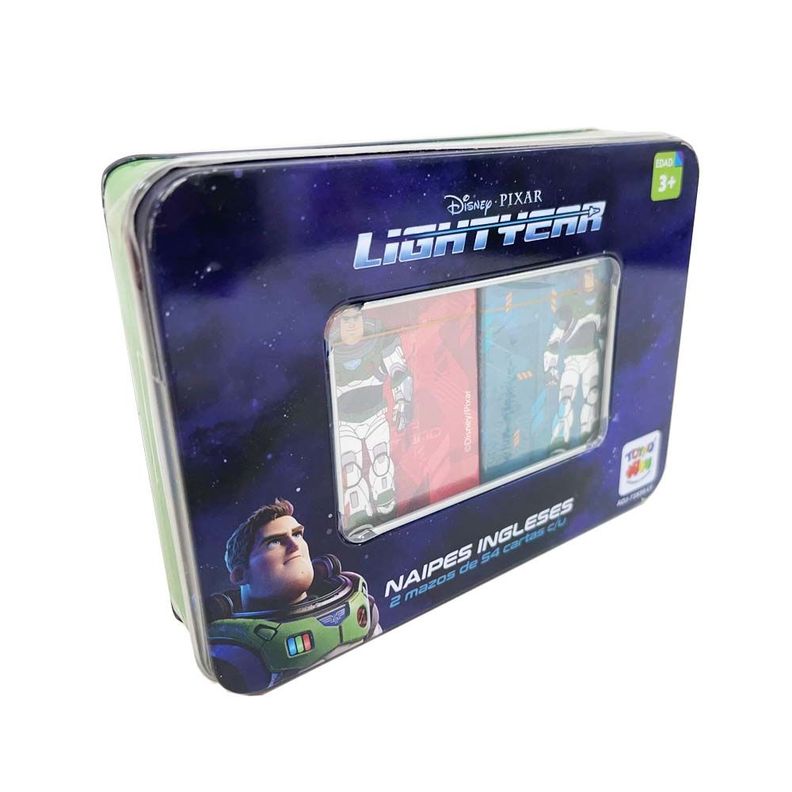 Naipes Caja Metalica Lightyear-1