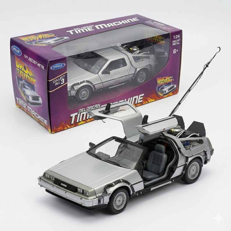 Back To The Future I Delorean Escala 1:24 - Welly