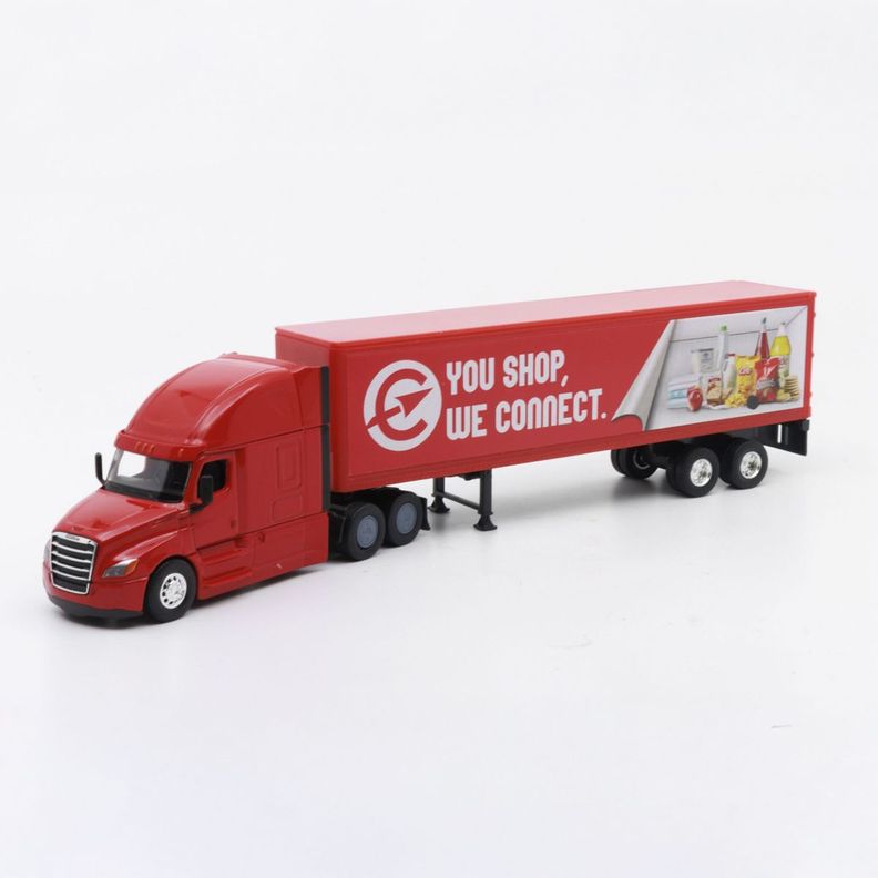Camión Escala 1:64 Freightleiner Tractor Trailer-0