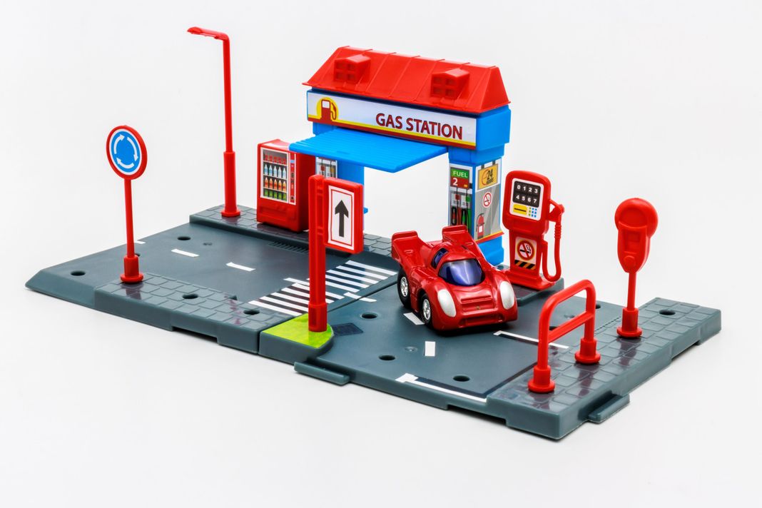 Estación Q-City Playset - Gas Station-0
