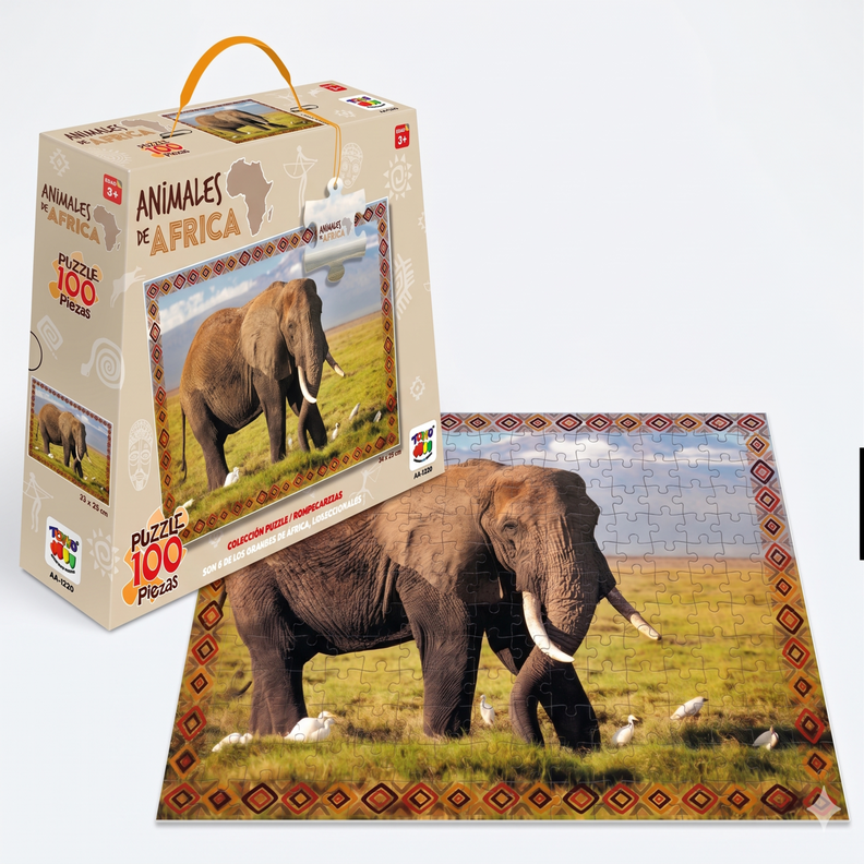 Puzzle Elefante (100 Piezas) - Toyng Surtido