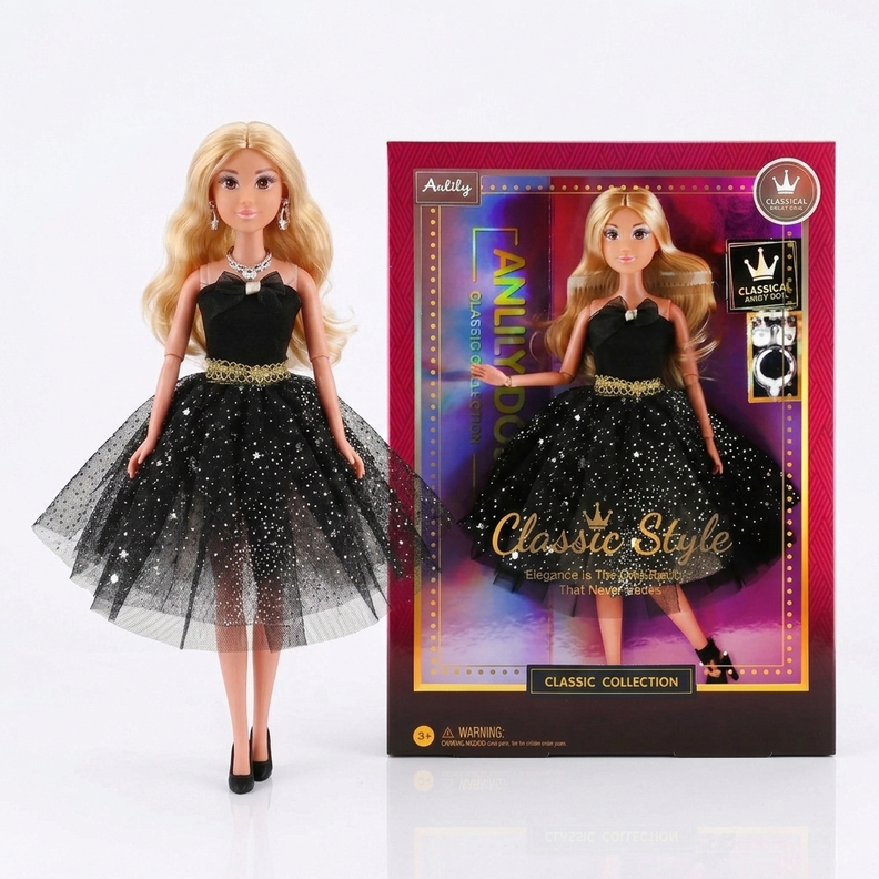 Juguete Muneca Vestido Negro - Toyng Surtido