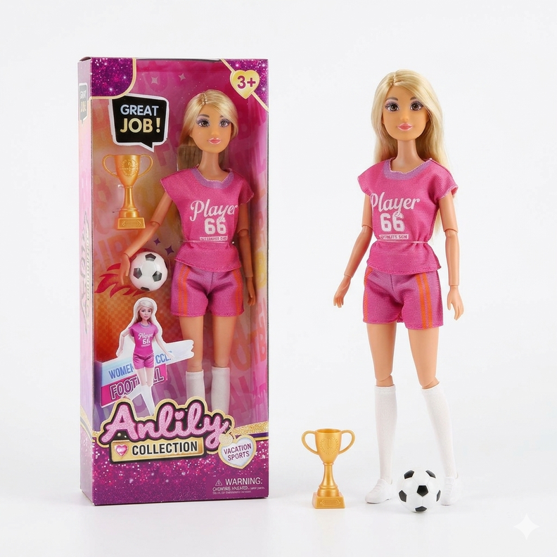 Juguete Muneca Deporte Futbol - Toyng Surtido
