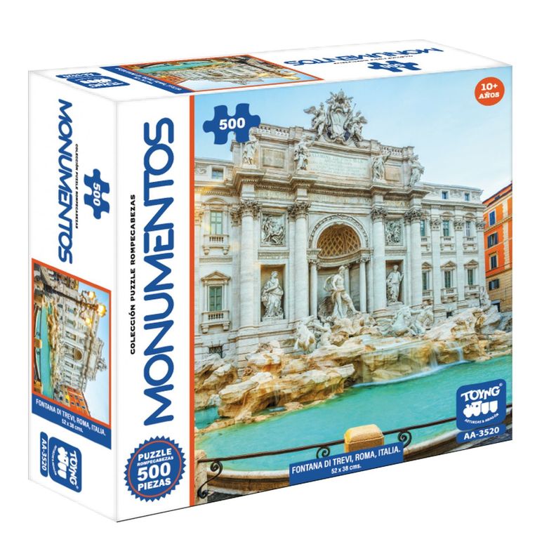 Puzzle 500 Fontana Di Trevi-0