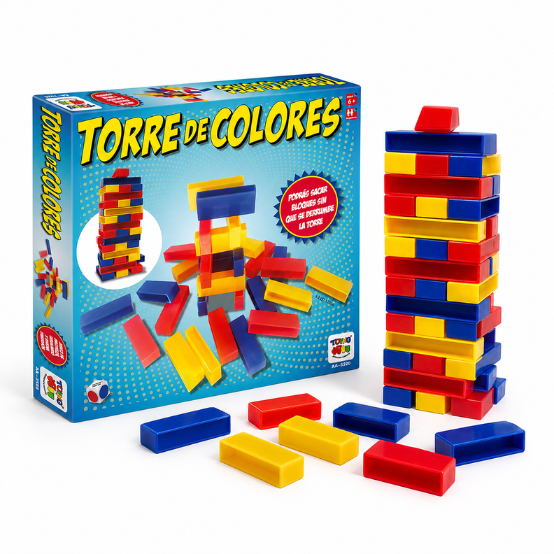 Juego Educativo Torre Colores 45 Piezas - Toyng Surtido