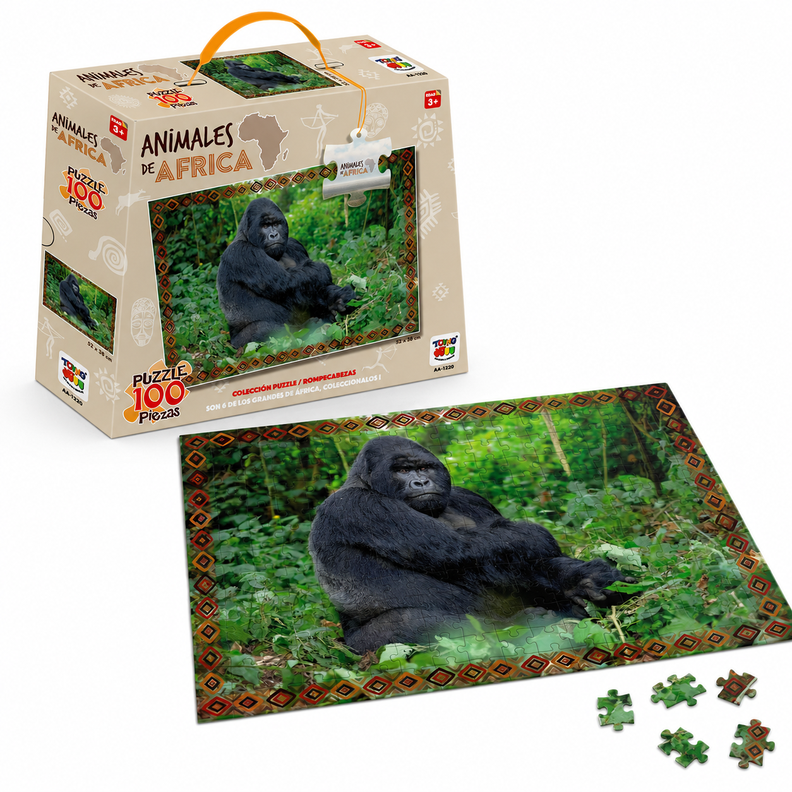 Puzzle Gorila (100 Piezas) - Toyng Surtido