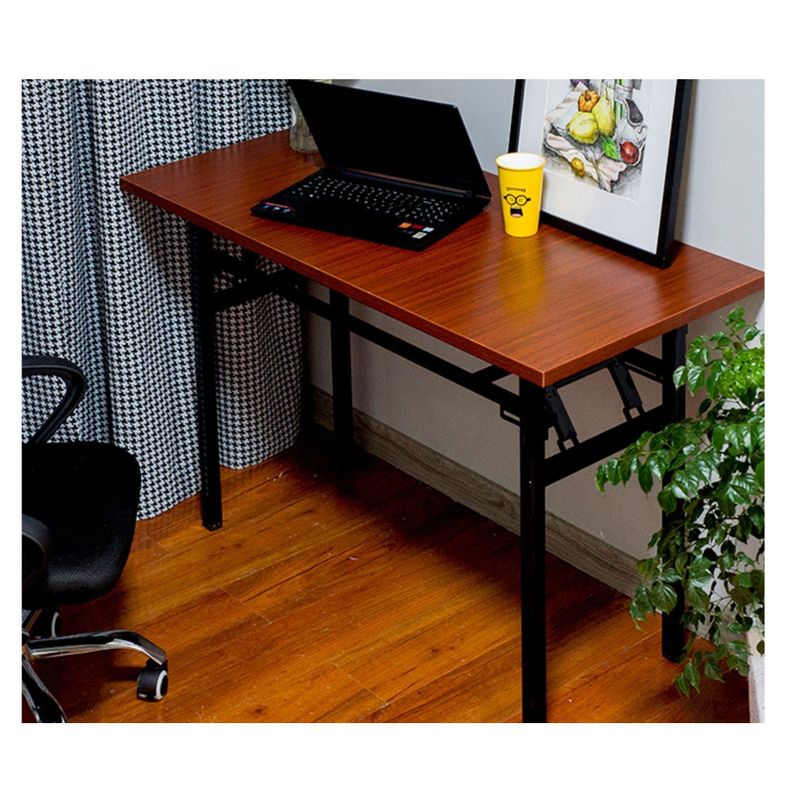 Mesa Plegable Uso Industrial Teca patas de fierro-4