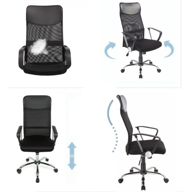 Silla de escritorio BUSINESS con apoya brazos desmontable-1
