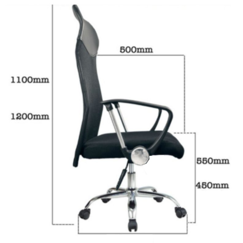 Silla de escritorio BUSINESS con apoya brazos desmontable-2