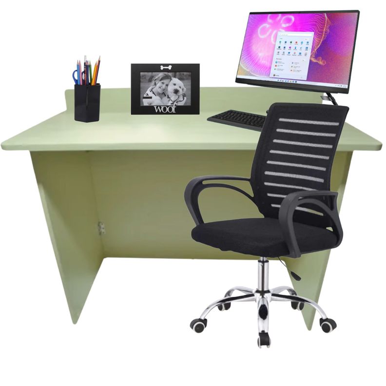 Escritorio plegable 100 cm Marfil-3