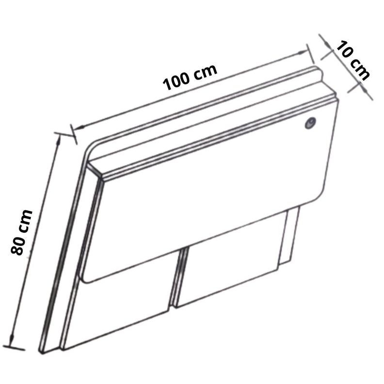 Escritorio plegable 100 cm Marfil-5