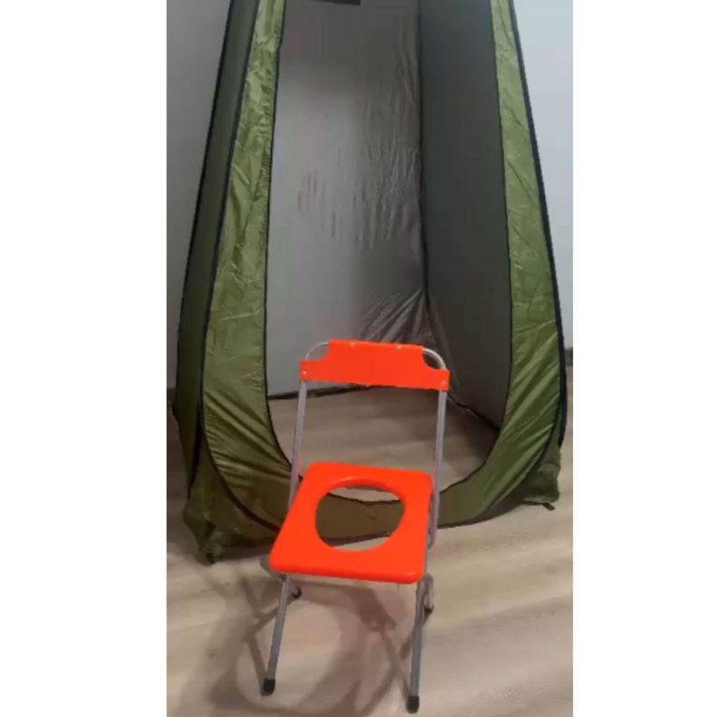 Baño portatil Silla plegable WC para camping -3