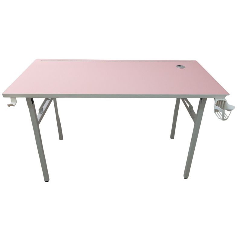 Escritorio Gamer plegable ROSA 130 CM con luz LED-5