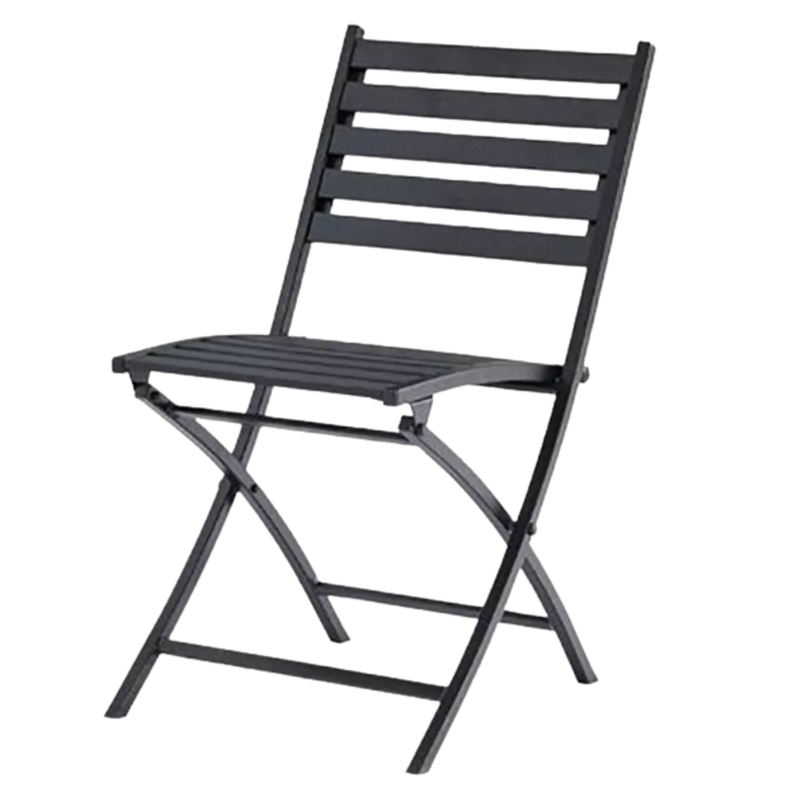 Silla plegable Negra Hotel, Restaurantes, Terrazas, Exteriores PACK X2-4
