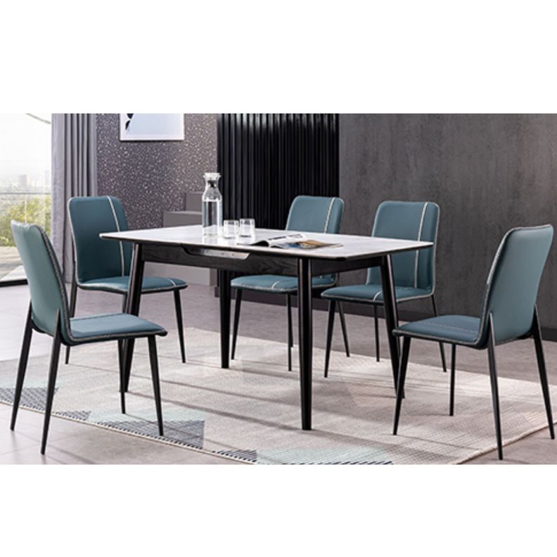 Silla de comedor Capitone Azul PACK X6-1