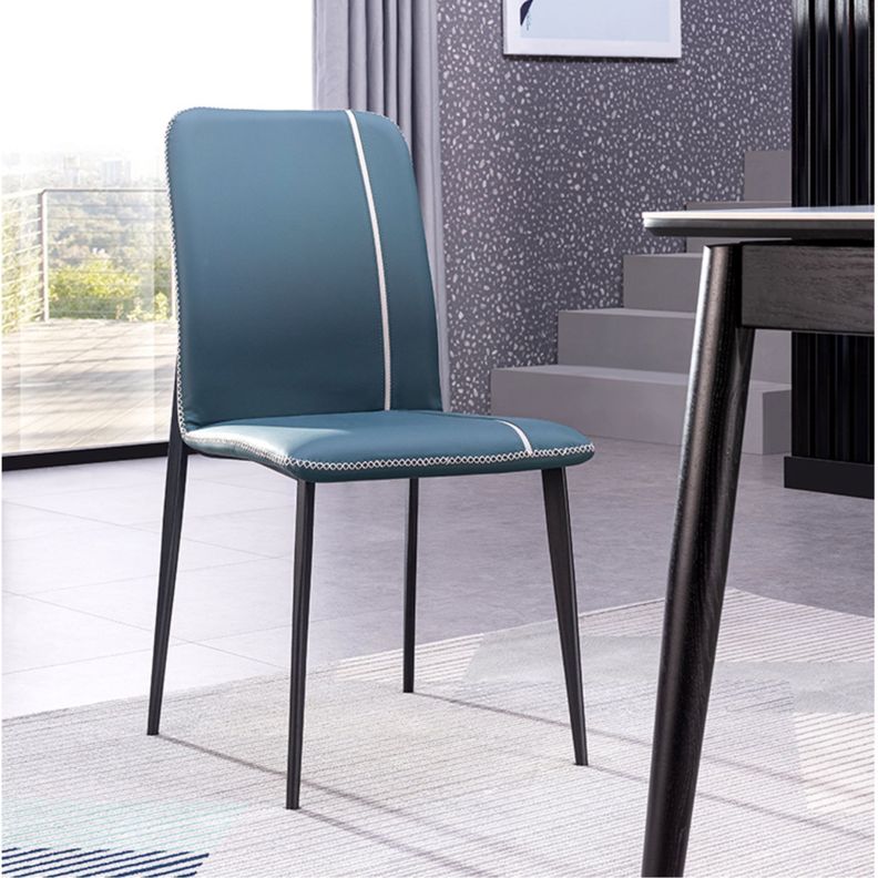 Silla de comedor Capitone Azul PACK X6-3