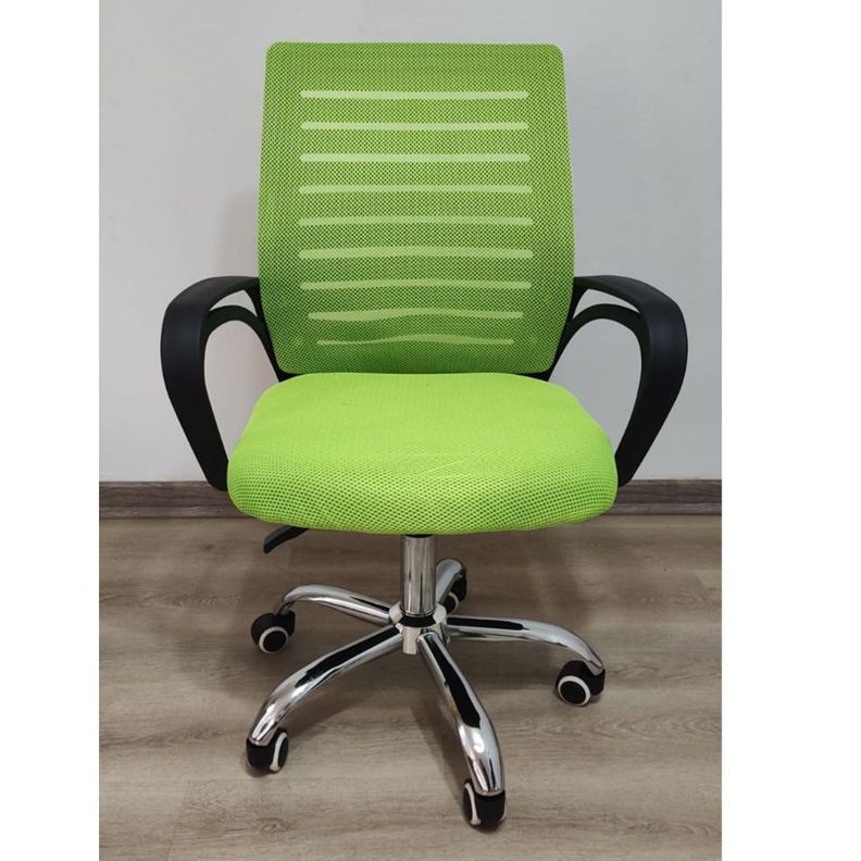 Silla de escritorio Verde Uron Base metal-1