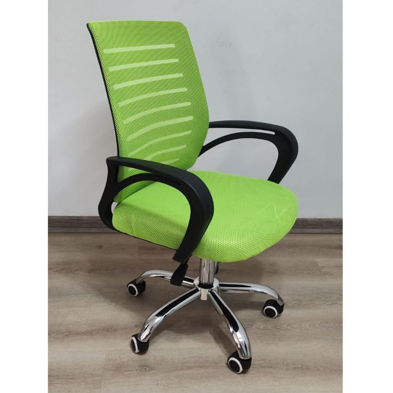 Silla de escritorio Verde Uron Base metal-5