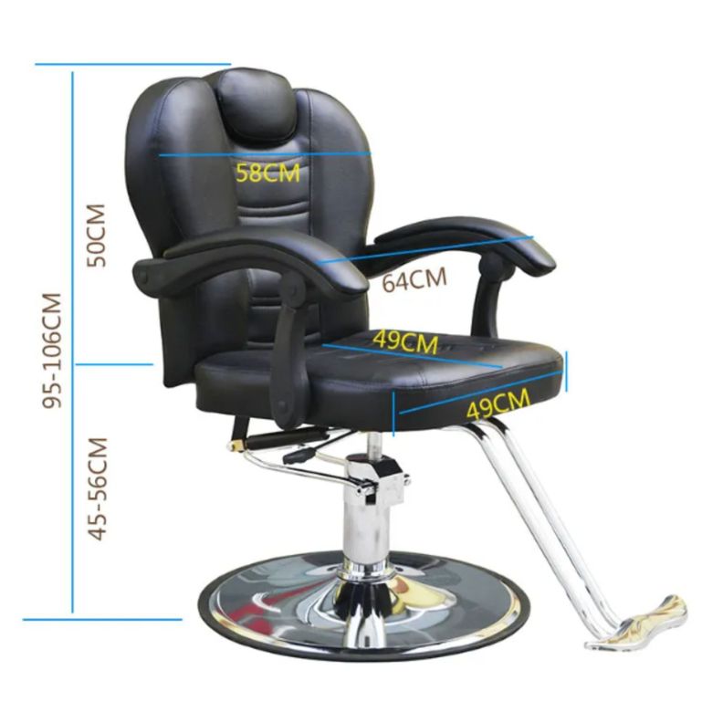 Silla de Peluquería Barberia Reclinable Venus-4
