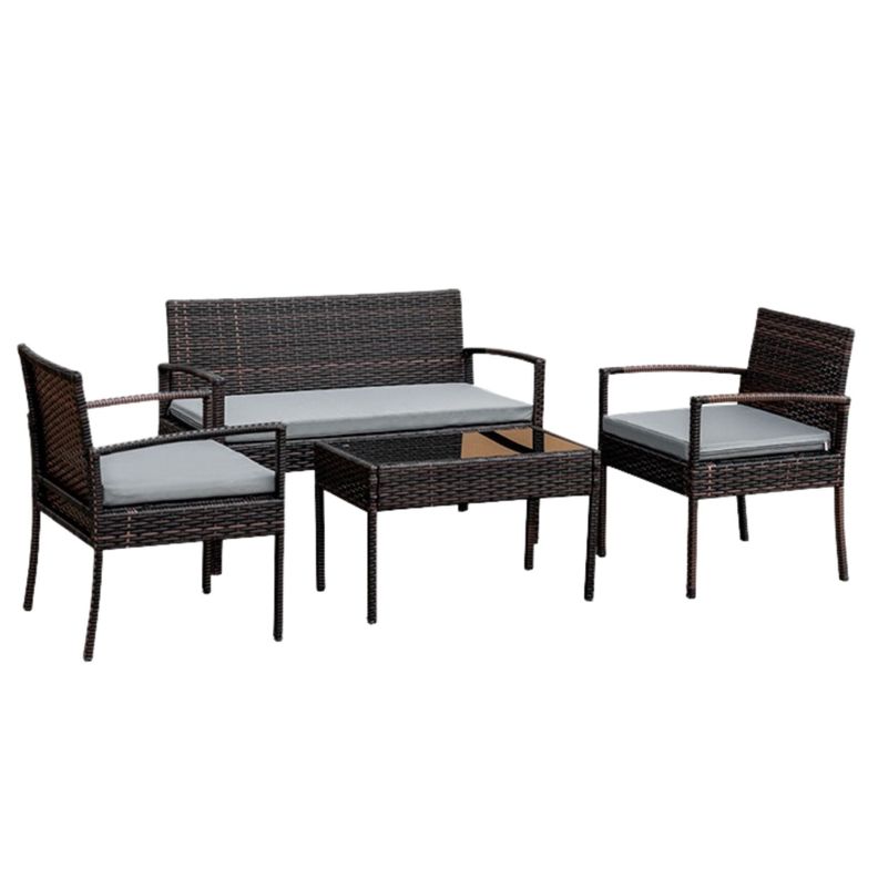 Juego de living Terraza Ipanema Gris 4 Personas-1