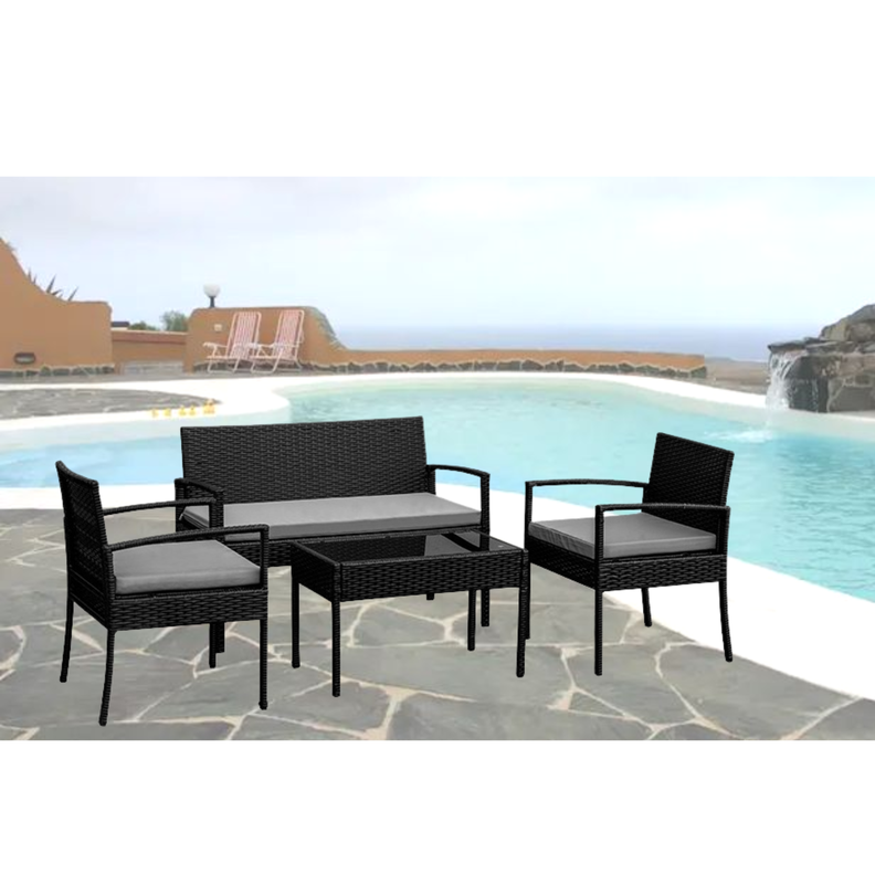 Juego de living Terraza Ipanema Gris 4 Personas-0